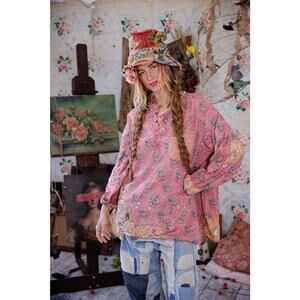 Magnolia Pearl GREAT PLAINS SHIRT Top Tunic 0/S NWT